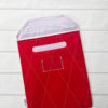Book Bag Red with White