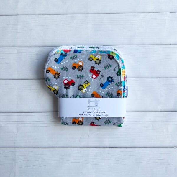 3 Shoulder Burp Towels - On the Move - Image 2